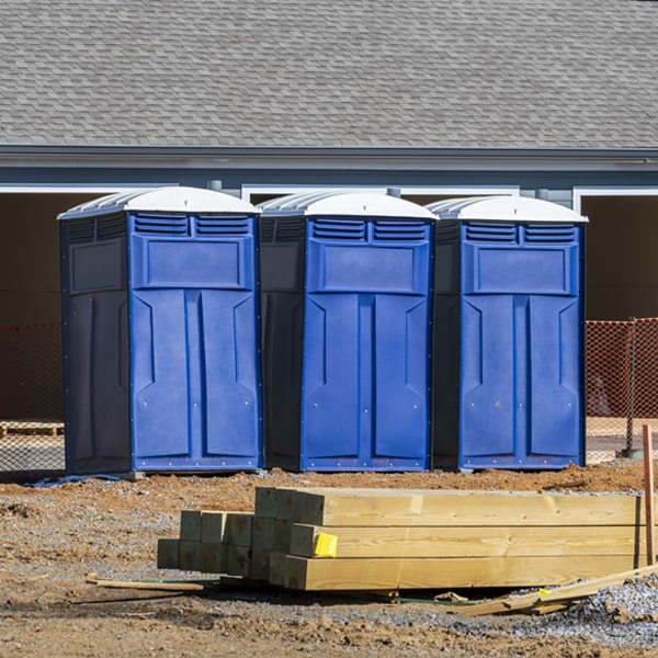 what is the maximum capacity for a single porta potty in Marshall